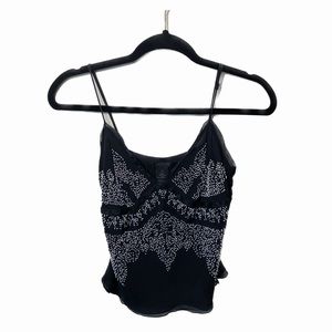 The Limited - Silk Beaded Tank